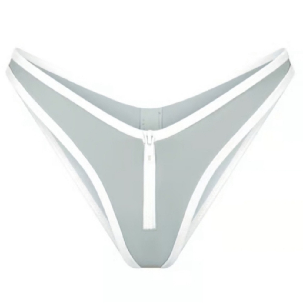 SKIMS Sporty Zipper Tanga Swim Bottom - Picture 1 of 6